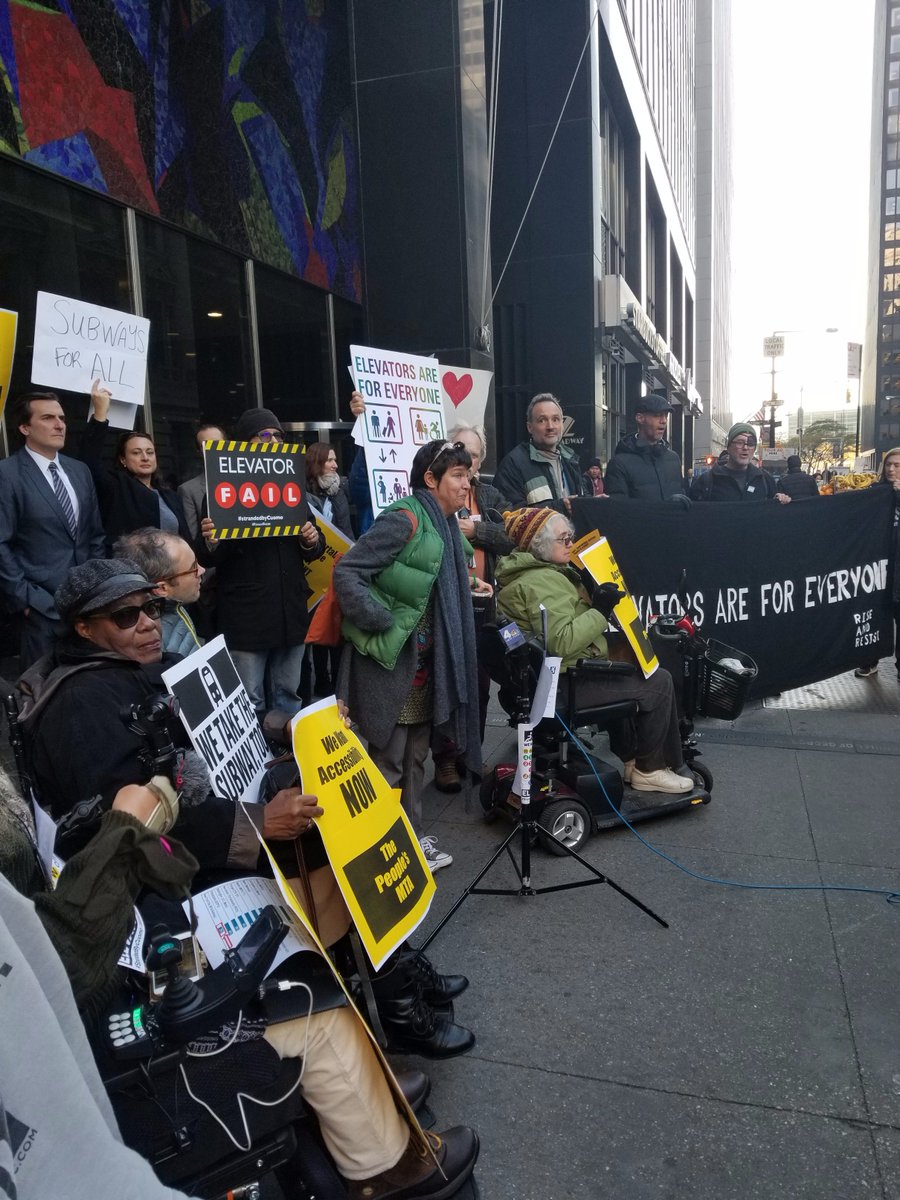 EqualAccessNY's tweet photo. Mta board meeting & protest
#EqualAccess #CidnyFightsBack #DisabilityIssuesMatters #Rise&resists https://t.co/3ItlTD84l9