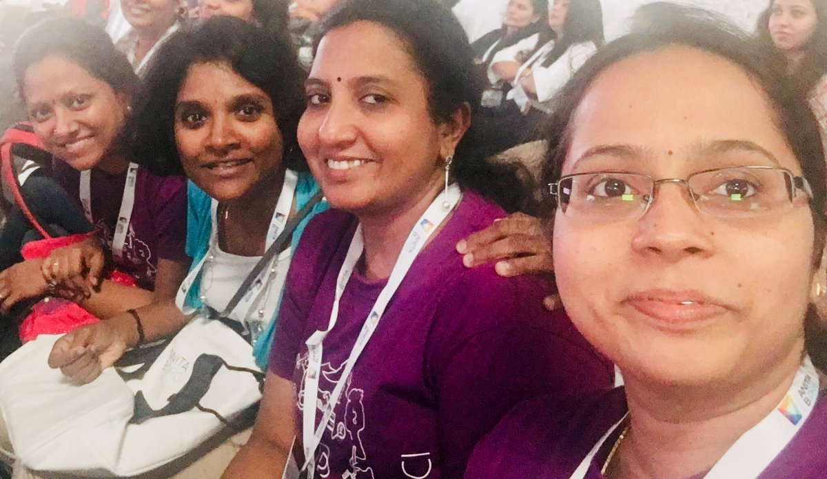 Bhaduri1's tweet photo. Celebrate success, and be ready to take and make the change  - keynote  by Pankajam Sridevi #paypalatghci
#GHCI17 https://t.co/A6cvzn3dhn