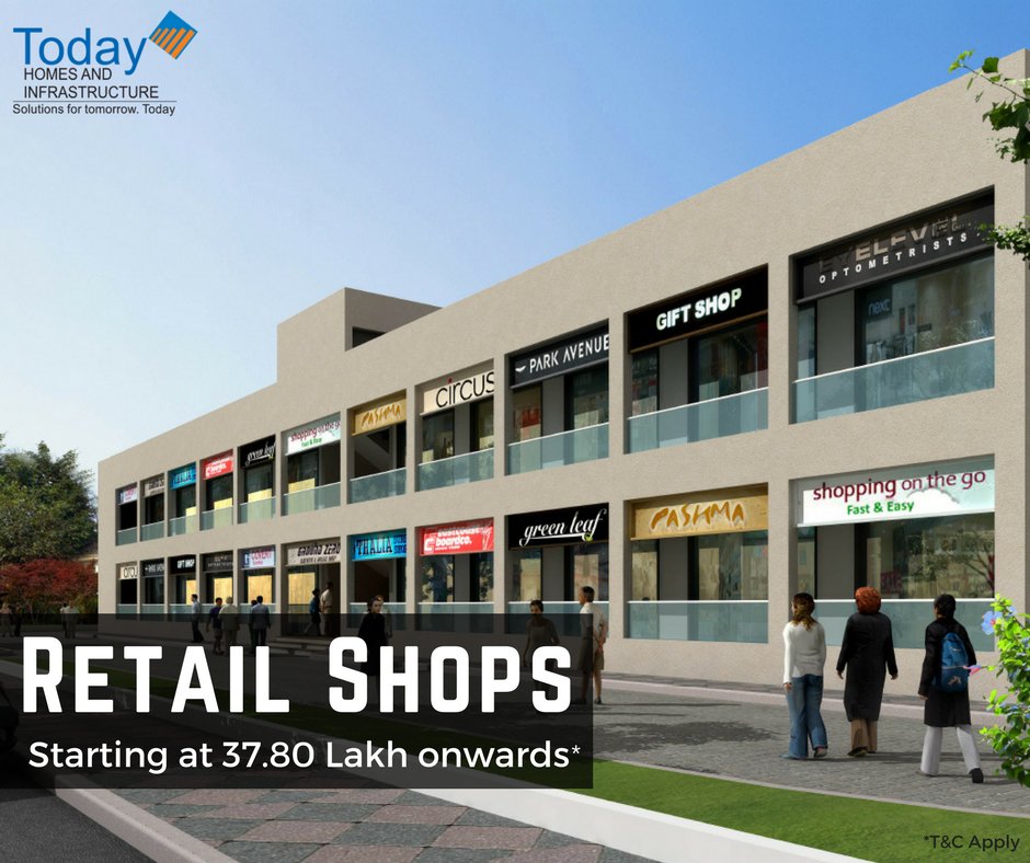 Grow your business in the heart of the city. Ridge Arcade commercial shops are for sale now. #TodayHomes #RidgeResidency