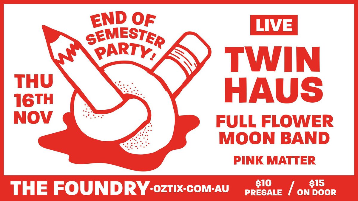 Tonight at <a href="/TheFoundryBris/">The Foundry Brisbane</a>:

(Don't forget ur student ID for cheap tix init)