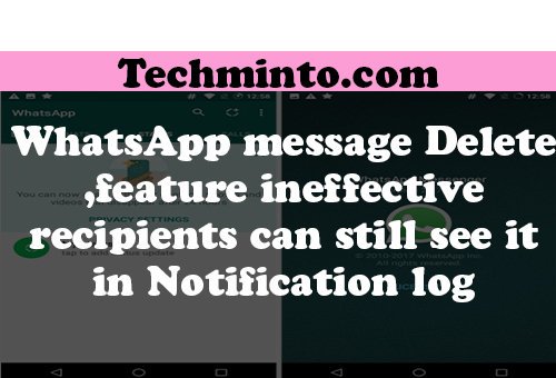 tech_minto's tweet photo. #technology #techminto #technews #technologymatters #tech #technologyupdate #uptodate #dailynews #latesttechnology #whatsapp #notificationlog #deletefeature https://t.co/YWRmVWgqZd