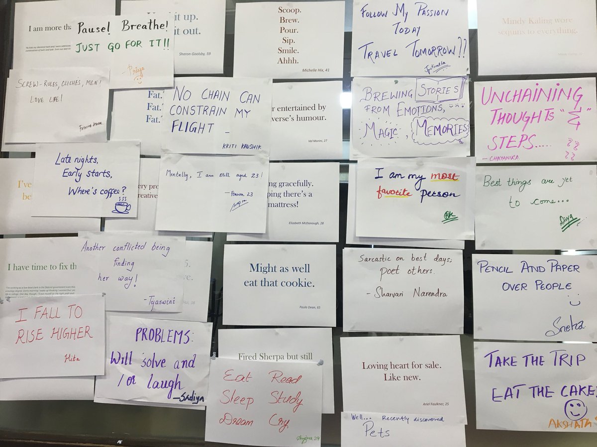 Sharvari__N's tweet image. 6 words to describe myself? “That last pizza piece is mine.” #wisj17 #funexperiment #icebreaker