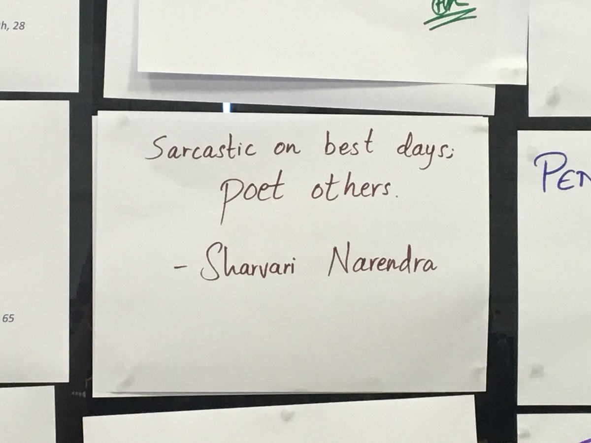 Sharvari__N's tweet image. 6 words to describe myself? “That last pizza piece is mine.” #wisj17 #funexperiment #icebreaker