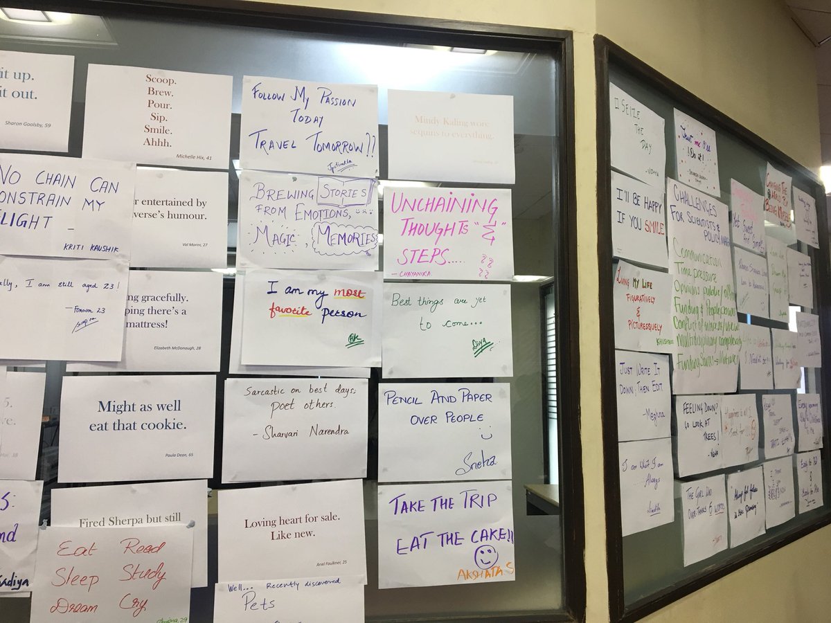 Sharvari__N's tweet image. 6 words to describe myself? “That last pizza piece is mine.” #wisj17 #funexperiment #icebreaker