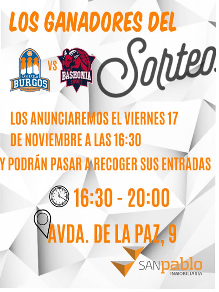 ¿Qué mejor manera de celebrar la última victoria de <a href="/SanPabloBurgos/">Recoletas Salud San Pablo Burgos</a> que sorteando 4 entradas dobles para el próxio partido? Haz RT en esta publicación y entra en el sorteo
#CreciendoJuntos