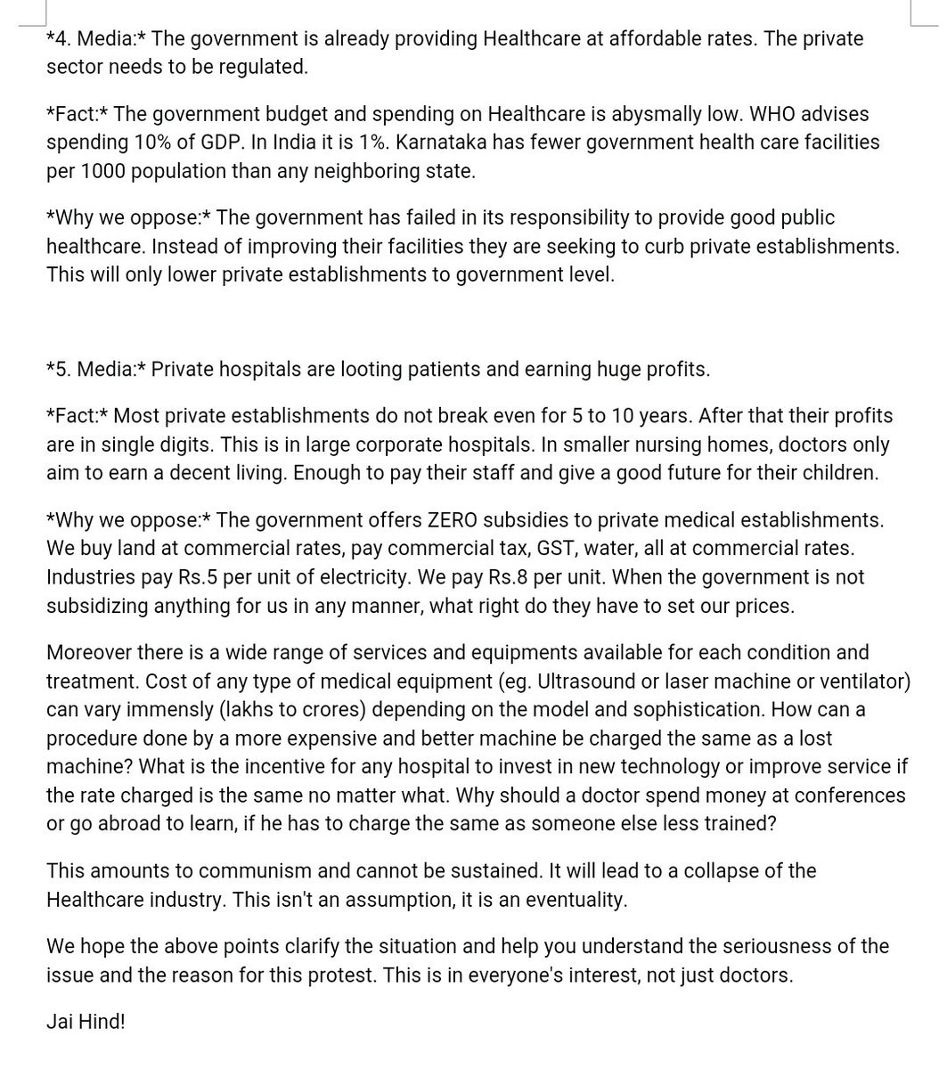 manjunath894's tweet image. KPMEA facts described in detail. All are not culprits. Please do support doctors. #KPME #KPMEA