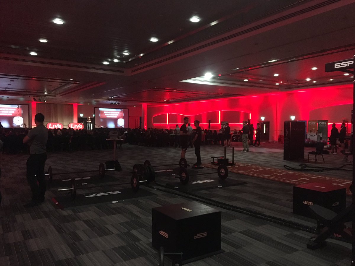 S3_Fitness's tweet photo. Down at @VirginActiveUK Live summit. I'll be presenting @GUNeXtraining with @WolversonFit to 600 PTs. #gunex #gunextraining #virgin #virginactive #wolversonfitness #mastertrainer #elasticresistance #chestergym #bodyweight #gym #personaltrainer https://t.co/k91MKmiZgD