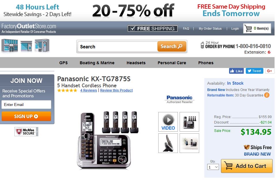 WebMigration's tweet photo. Factory Outlet Store Deals – Cordless Phones –  Panasonic KX-TG6844B 4 Handset Cordless Phone, Panasonic KX-TG7875S 5  Handset Cordless Phone, Panasonic KX-TG6595T 5 Handset Cordless Phone: https://t.co/RGvnHZeM1R https://t.co/lelskAPpFj