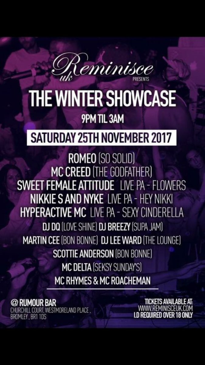 #wintershowcase <a href="/BarRumour/">Rumour Bar & Lounge</a> Nov 25th Don’t Miss it!