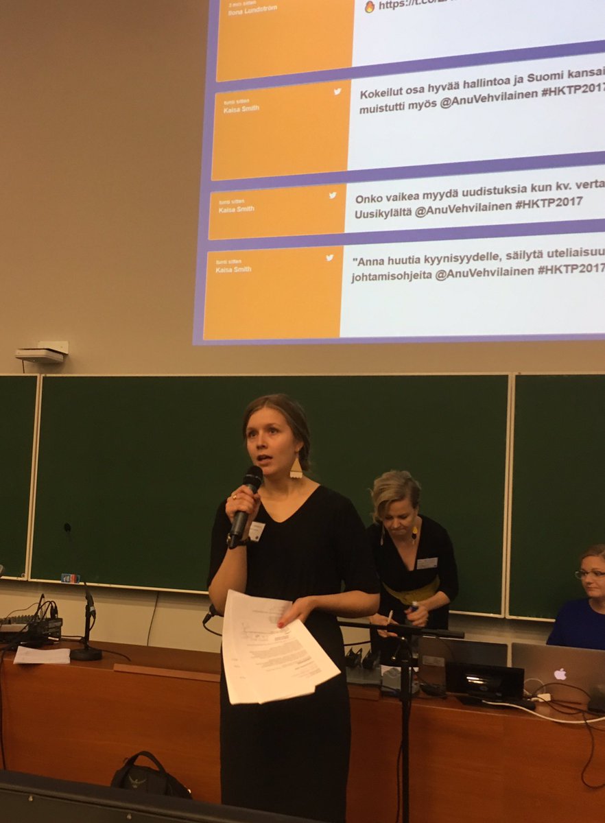 KaisaLSmith's tweet photo. Johtamisdebattia käymässä kaksi mainiota keskustelijaa, sparraamassa next levelille oikea väittely-coach @AiraRanta @ilonalu ja @PetriVirtanen10 https://t.co/OZYhPmpQHP