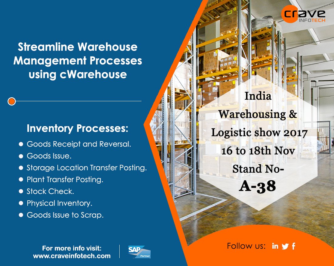 CraveInfotech's tweet photo. The #warehouse management #mobile app is designed to be used by warehouse &amp; shop floor personnel to execute day to day transactions. The #app can also be used to run stock check reports on demand and execute the physical inventory process https://t.co/4Is6WINewG @IWLS2017 #india https://t.co/z6SIcJkkjM