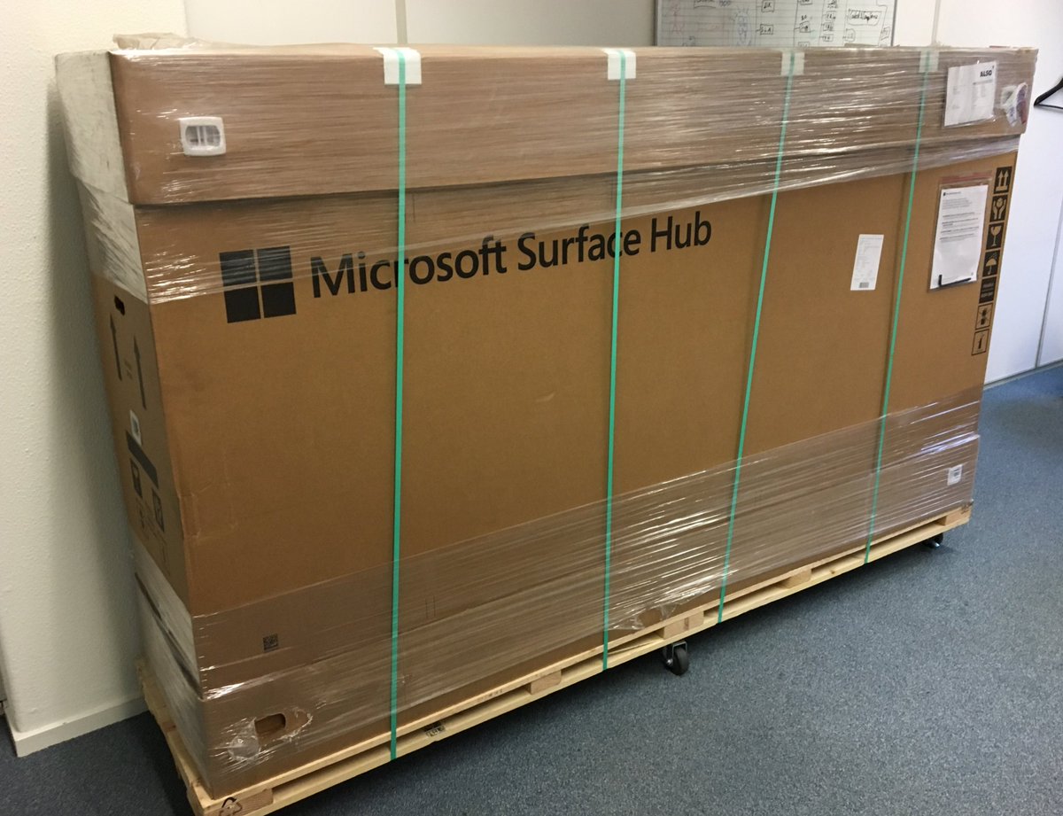 TeamUpRoom's tweet photo. Staging a 84” #SurfaceHub for @Cordaid The Hague to be used for global #collaboration and #training. Including @VideobutlerNL service for setting up meetings and interop between Videoconferencing and Skype for Business. https://t.co/CpwauawN4V