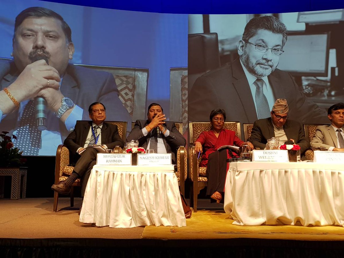sawteenp's tweet photo. The region needs to pursue another layer of regional economic integration and harness it for Asian economic opportunities, @nageshkum during a special session remembering Dr Saman Kelegama at #SAESX #Day3 https://t.co/Lyt8vWM8Bj