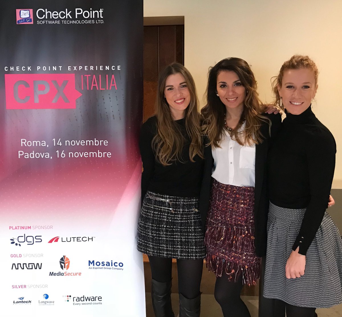 veronikpace's tweet photo. In diretta dalla #CPX17 di Padova. #wesecurethefuture @CheckPointItaly https://t.co/n9Cd0bZDkC