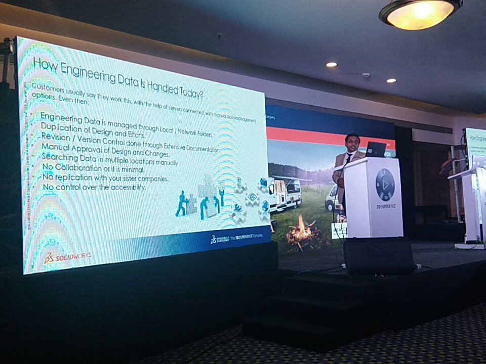 Prasad_1012's tweet photo. Lets manage your data with SolidWorks PDM with Mr. Rohit @BEACON_India #SOLIDWORKS #SWLaunch2018 https://t.co/aQ3A2qXFru