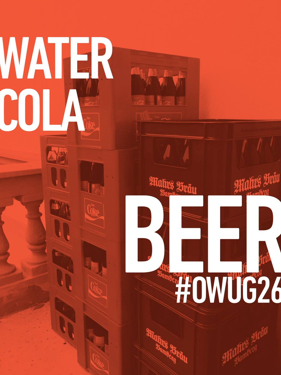 Das kalte Wetter hat auch was Gutes! Wasser, Cola, Bier (mit und ohne Umdrehungen) stehen für euch bereit! 🍺 #OWUG26