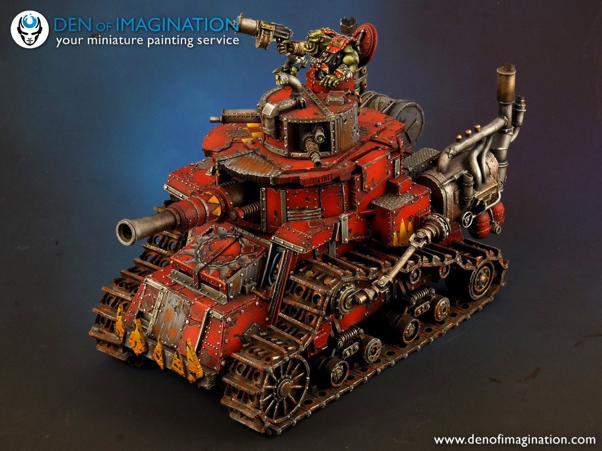 doiStudio's tweet image. Krusha!!! #ork #tank #krusha #kill #doiphoto #warmongers #miniaturepainting #commissionpainting  #brushforhire #doistudio #denofimagination #commission #wh40k #wargaming #warhammer #warhammer40k #commission #creative #painting #scifi #fantasy #chaos