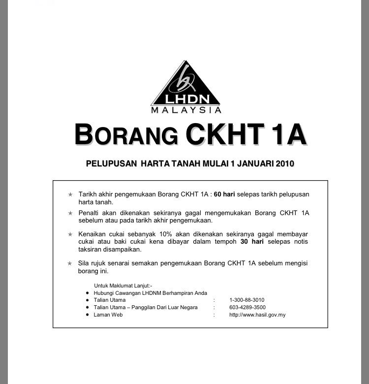 ckht 1a form
