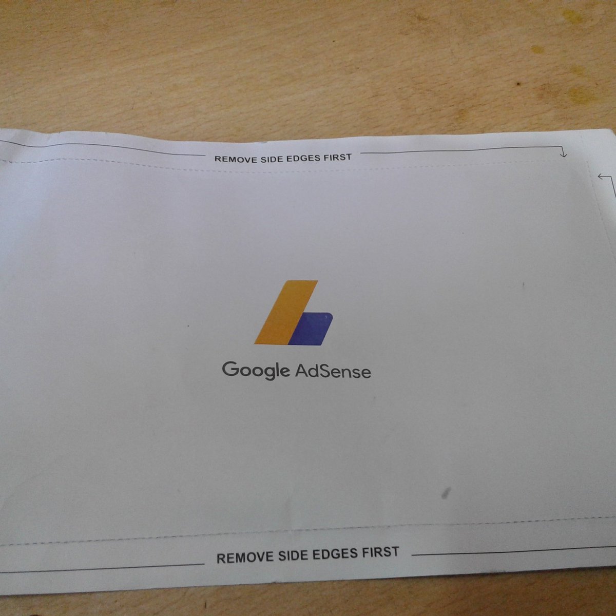 technogj's tweet photo. I got my Google AdSense verification pin in this #technogj #adsenseverification https://t.co/ZtRw1Ikjdm