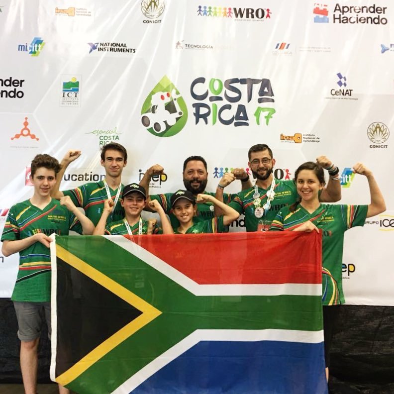 DigicapeSA's tweet photo. Congratulations to our Robotics teams who represented South Africa at the World Robot Olympiad 2017 in Costa Rica. We are extremely proud of their achievements. #WRO2017 #robotics #CostaRica #Digicape https://t.co/TgCUmSuQIW