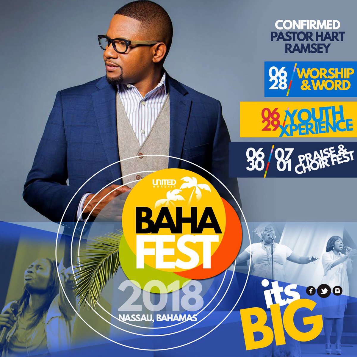 FestBaha's tweet photo. BahaFest announces @hartramsey as opening speaker for Music Fest. https://t.co/jJwzYatng2