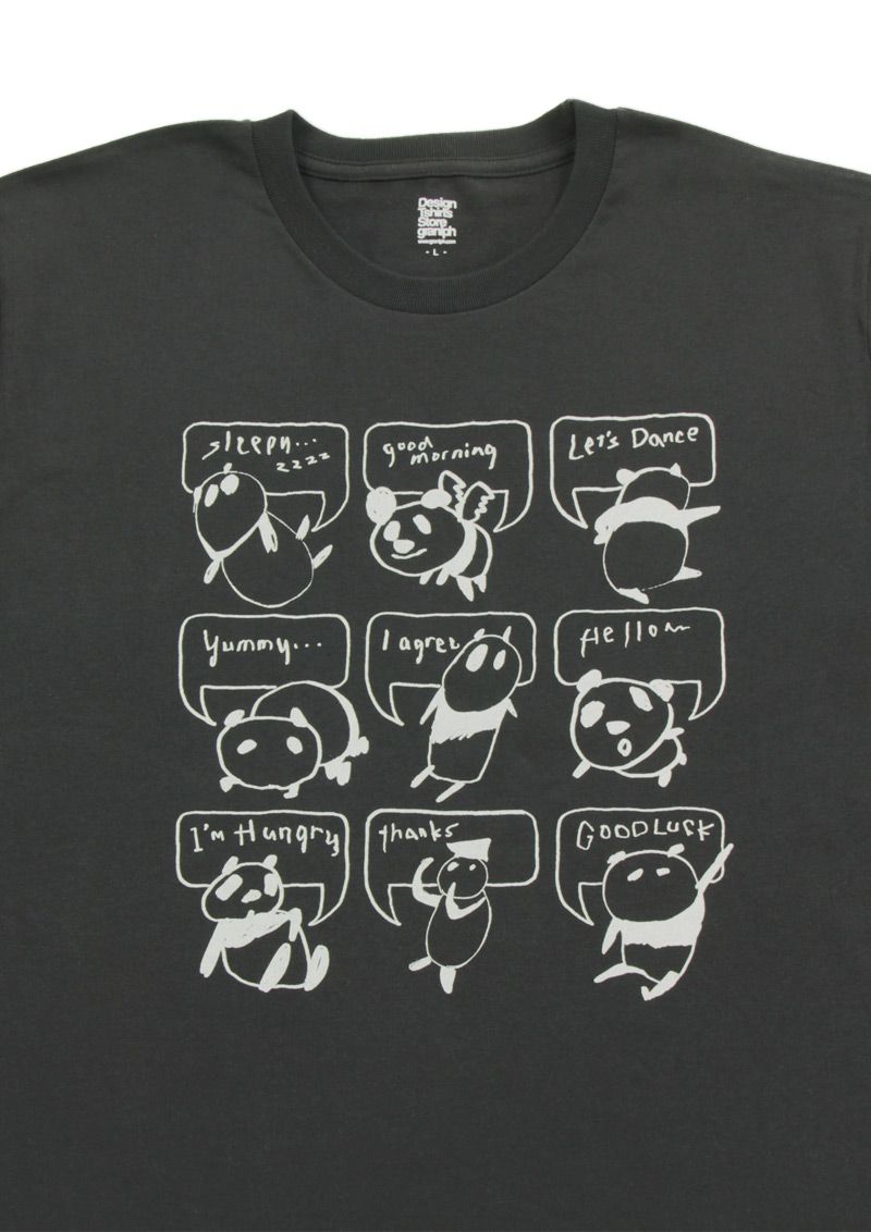 グラニフ ゆる く描かれた脱力系 ツイッターパンダ がオンラインショップ限定発売中 思い思いにつぶやくパンダがとってもキュート 着やすいカラーで２色展開 グラニフ T Co Fhw6nekiud