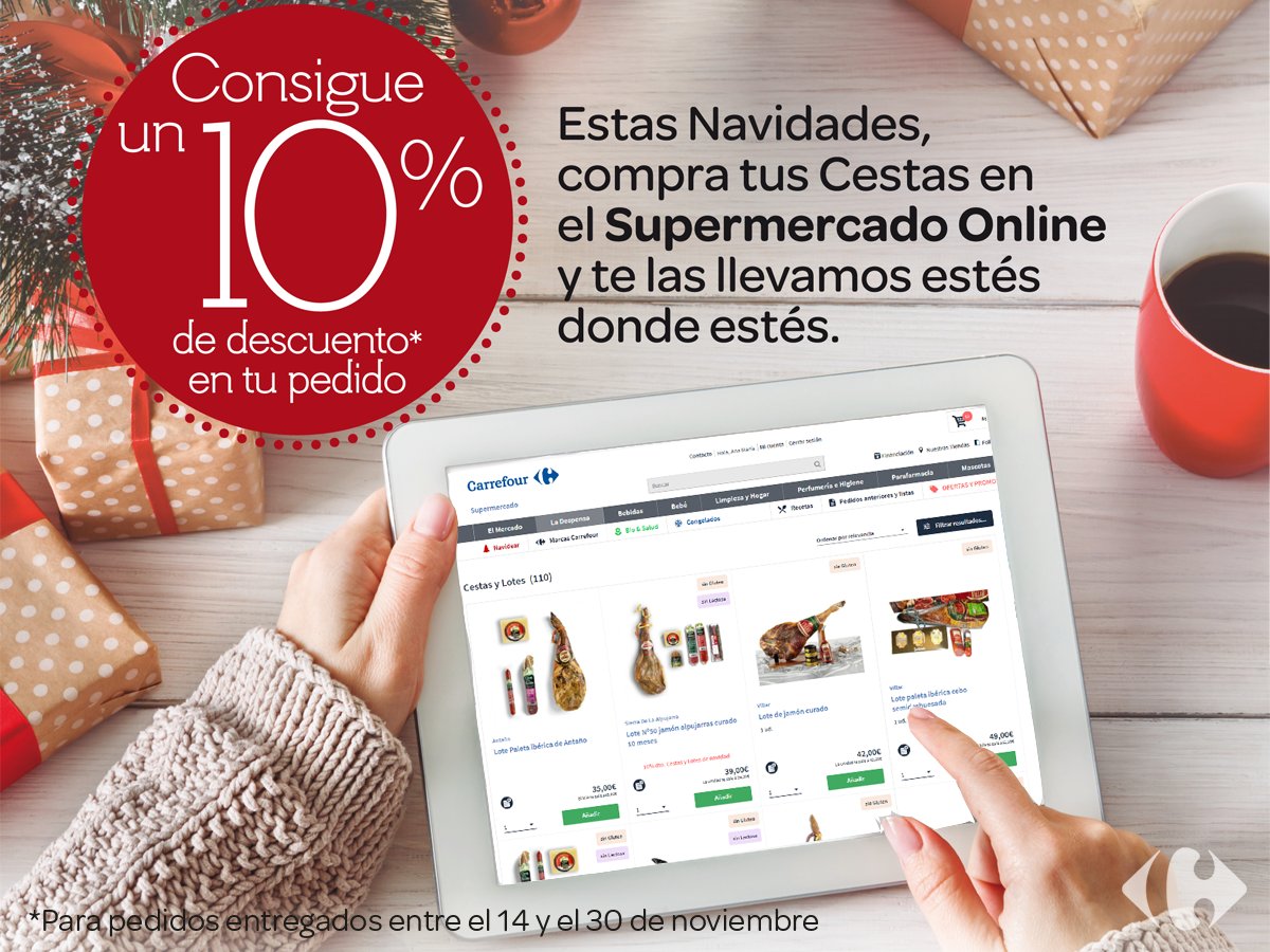 CarrefourES's tweet photo. Ya tenemos disponible en el Súper Online nuestro surtido de Estuches y Cestas, ahora con un 10% de descuento
https://t.co/ck975lnAz4 https://t.co/KJJaL8LeUw