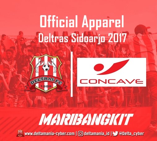 RESMI
Tim @deltras_fc Mendapat Tambahan Semangat Dari Apparel Baru, CONCAVE.
Dengan apparel CONCAVE, Jersey Deltras Sidoarjo di Babak Nasional Nanti akan menggunakan produk dari CONCAVE Semua Sekaligus Perlengkapan Tim.