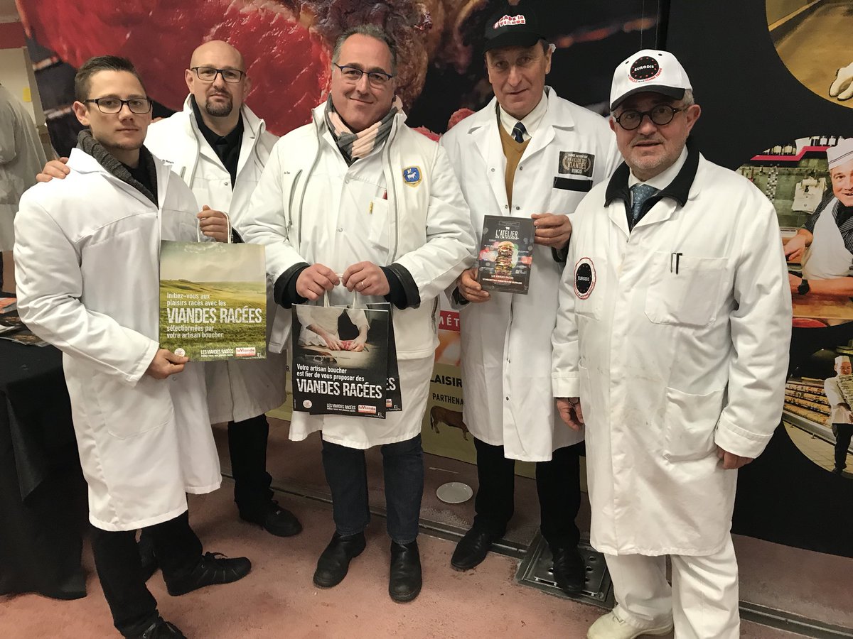 Les artisans bouchers recevront les sacs Les Viandes Racées, les magnets et la revue L’Atelier de la viande pour leurs clients au <a href="/PavillonViandes/">PavillondesViandes</a> <a href="/marchederungis/">Marché de Rungis</a>