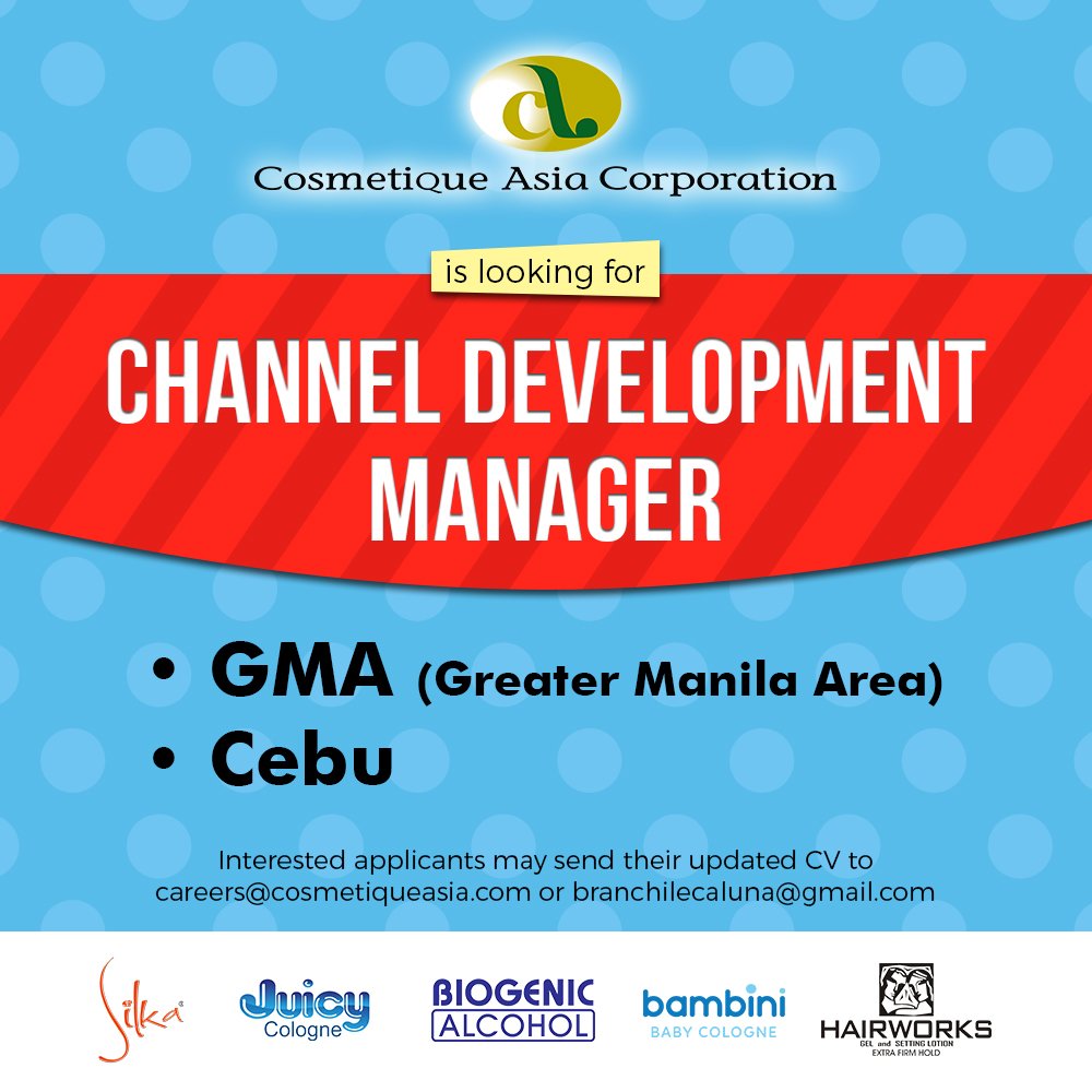 CosmetiqueAsia's tweet photo. @LocalJobsPH #Recruitment #Sales #Salesforce #careers https://t.co/TspJub3Du0