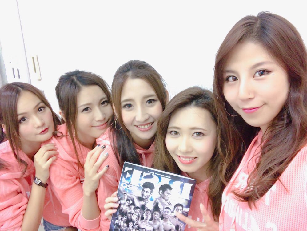 Chiho1128_i's tweet photo. RISE121 ～RISE DEAD OR ALIVE 〜まであと1週間🔥
11/23が楽しみ💪💪けどこの5人がもう最後なのが本当に寂しい( ；///； )
寂しいけど会えるのも楽しみ！良い仲間だああ❤️

#RISE121 #DoA2017 #TDCホール #ラウンドガール https://t.co/fEEEoyoveJ