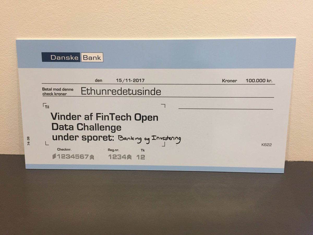 We won!

@Spenderlog  won Fintech Open Data Challenge in the category Banking and Investment. 😀
Follow us on Facebook.com/Spenderlog and get latest news on release.
#fintech #spenderlog #cphfintech #forbrug