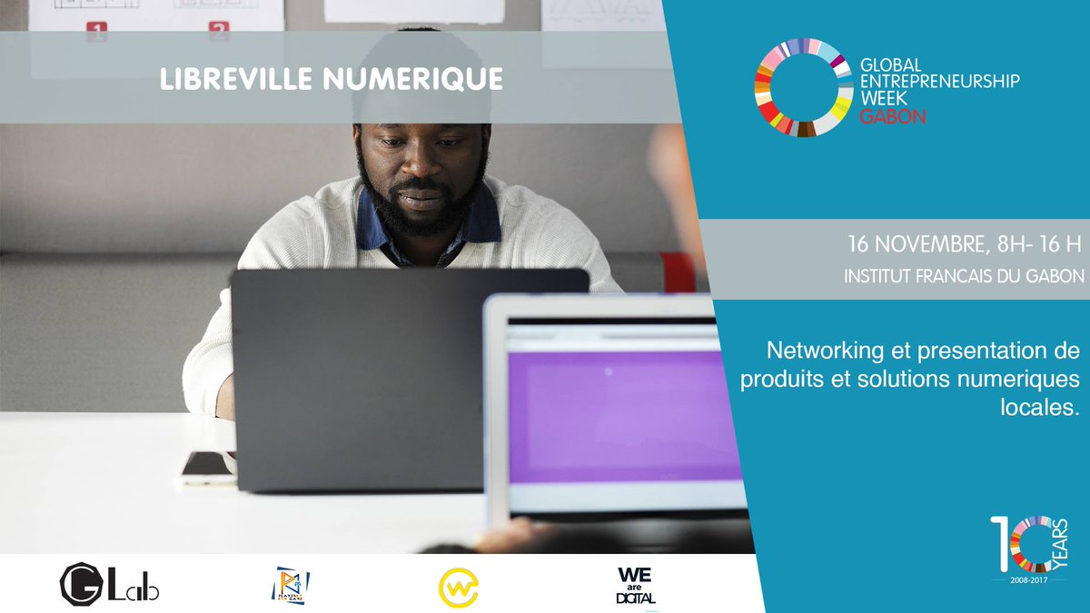 [#Event241] #Libreville  #Numerique à l'Institut Français du Gabon ce jeudi de 8h00 à 16h00 tikkeo.com/details/event6… #GEWGabon #Gabon #SME <a href="/gewgabon/">GEW GABON</a>
