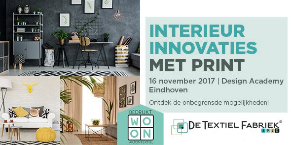 ScarletTextiel's tweet photo. Inspiratie en verbinden met professionals bij Interieuinnovaties met print 2017. Op geweldige locatie @DAEnews Met dank aan @CanonProPrintNL voor de uitnodiging! #detextielfabriek #bedruktwoontextiel #scarletdivasdesign https://t.co/gIUpNc0kgv