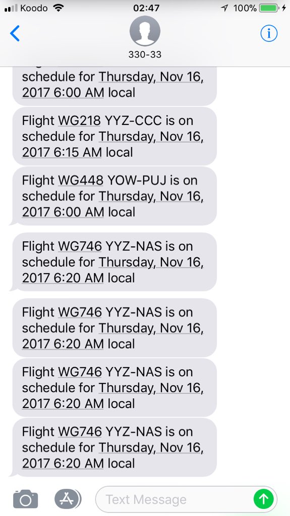 LT28Joseph's tweet photo. @Lindsayhmiel @SunwingVacay Just got the same thing sent to me. @SunwingVacay fix this ASAP! https://t.co/s7Wb4y57ms