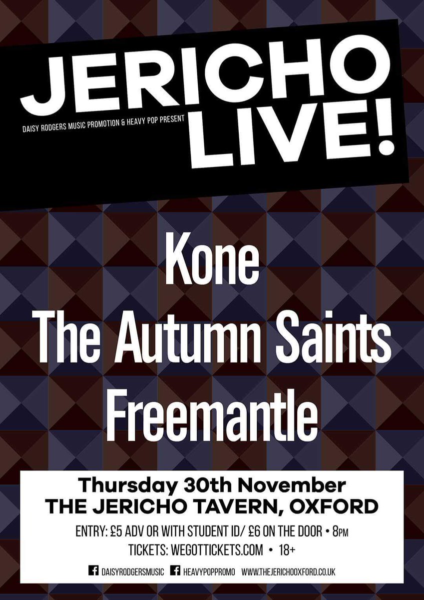 DaisyRodgers's tweet photo. #twoweekstogo #oxford #jericholive! #NewMusic the sounds of #thefall #warondrugs #thehorrors #tameimpala #thetemples https://t.co/O0p2DC2Ejm