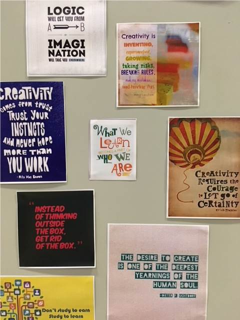 StockgrnCapa's tweet photo. In the Drama studio we are developing our learning environment and raising aspirations with some inspirational quote collages! #CAPAeducation https://t.co/O885lEfiuA