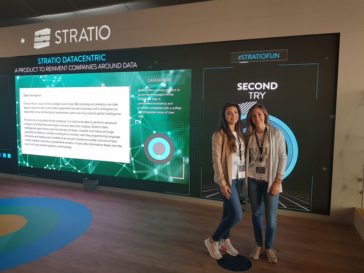ThaisHRodgers's tweet photo. Empezando el día, ven a vernos al stand y disfruta de nuestra Stratio Experience #STRATIOFUN #BDS17 https://t.co/bzp98LsnUb