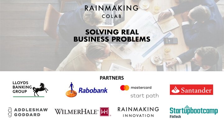 We are proud to introduce Rainmaking Colab FinTech - the theme based innovation program for mature FinTech markets by <a href="/sbcFinTech/">Sbootcamp FinTech</a> <a href="/Rainmaking_io/">Rainmaking</a> rainmaking.io/index.php?p=bl…