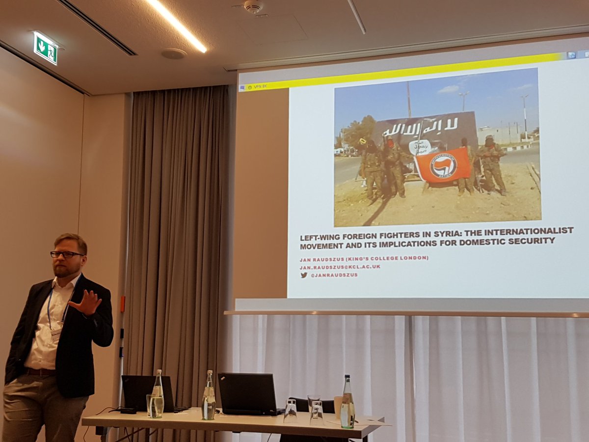JeanineRvz's tweet image. @janraudszus on left-wing foreign fighters in Syria #EENeT