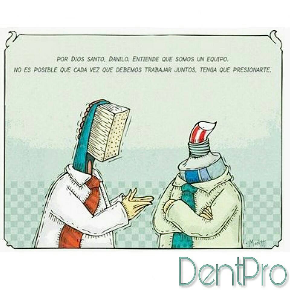 DentPro33's tweet photo. Un breve #chisteodontologico para darles ánimo que falta poco para el fin de semana! Sonrían que es la mejor manera de cargar pilas #dentpro https://t.co/H4s4IN1ne1