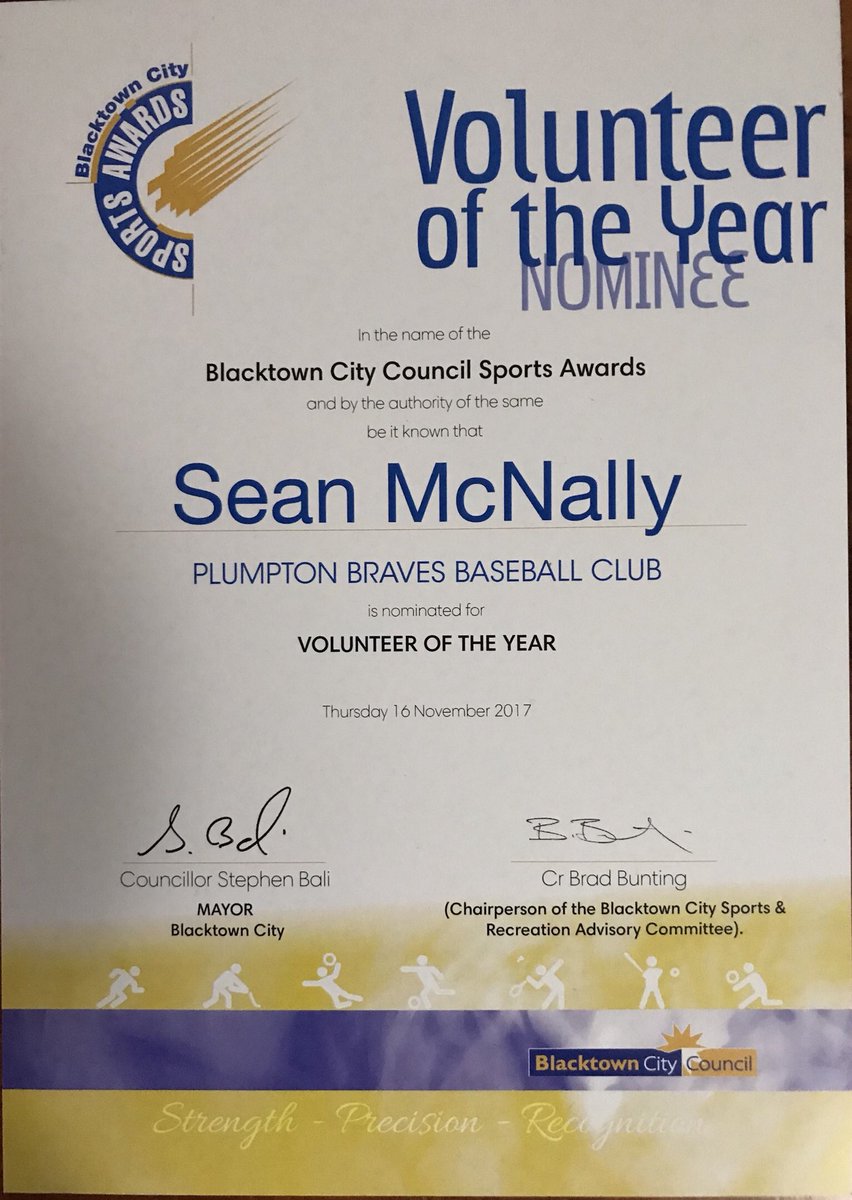 SeanMcNally12's tweet photo. Thank you to my wonderful wife Lisa, Noah the Ferret and great friends Josh, Clarissa &amp; Shelbey for not only nominating me but being there to see me receive my nomination ⚾️🔴⚫️ #PlumptonBraves #Braves #baseball #baseballatitsbravest @blacktowncc https://t.co/xxvlkxTNgl