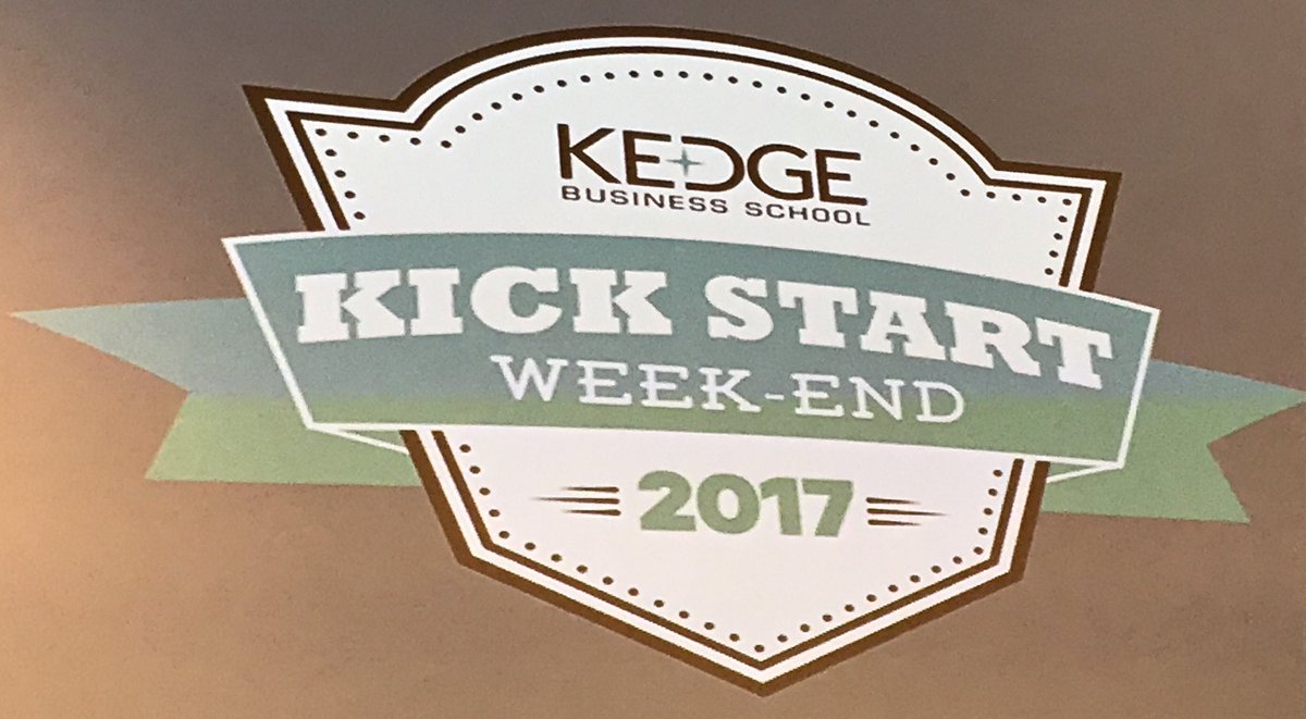 Lancement du Kick Start 2017 ! À <a href="/KedgeBS/">KEDGE Business School</a> Marseille Bienvenue aux bordelais et toulonnais ! Le # du jour #KSWE17