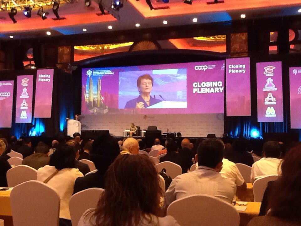 History has shown that #coops have been a powerful force for wealth creation. They can also be a force for social justice and sustainable development - Gro Harlem Brundtland speaking at #Coopconference17