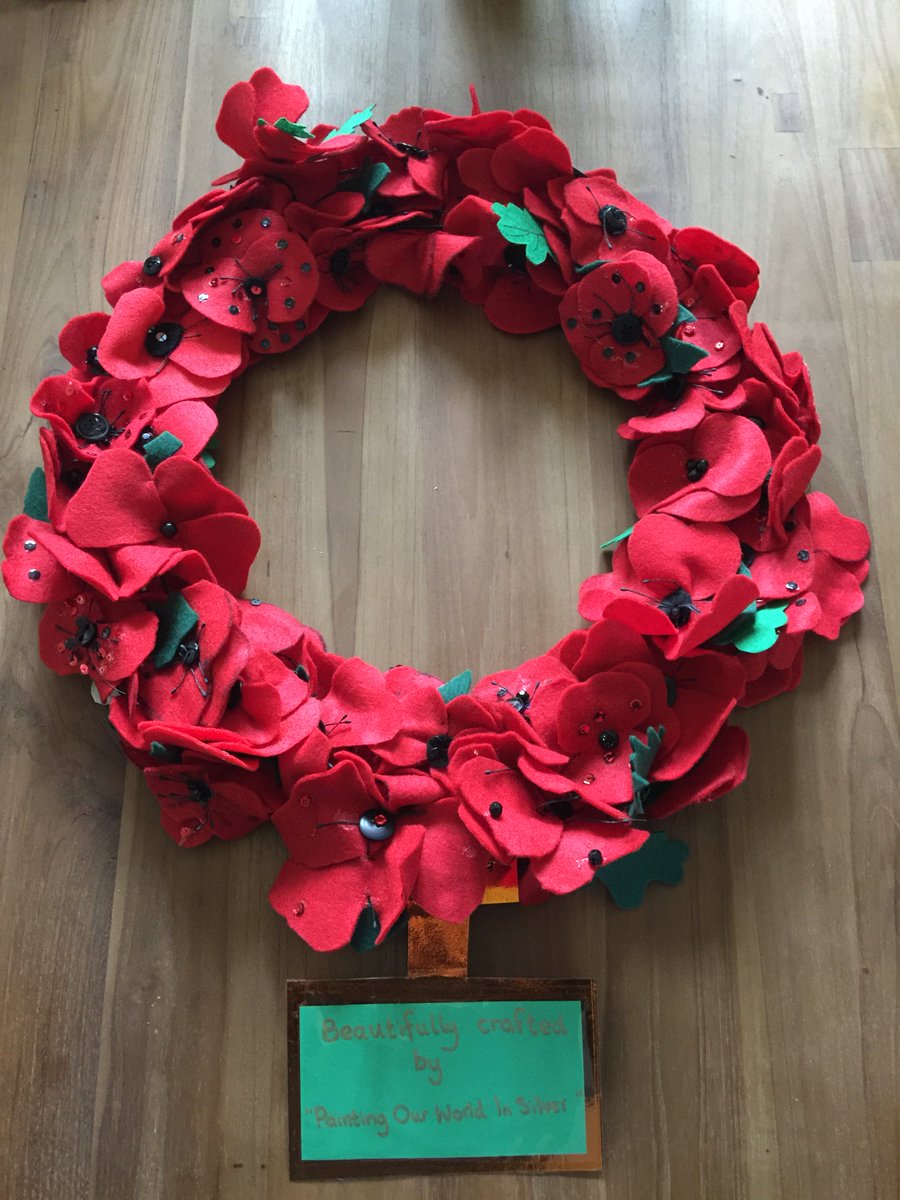 We were incredibly proud to be a part of the @whiteleyvillage #remembrancesunday service, with Tina, one of our attendees, laying the poppy wreath crafted by our guests.