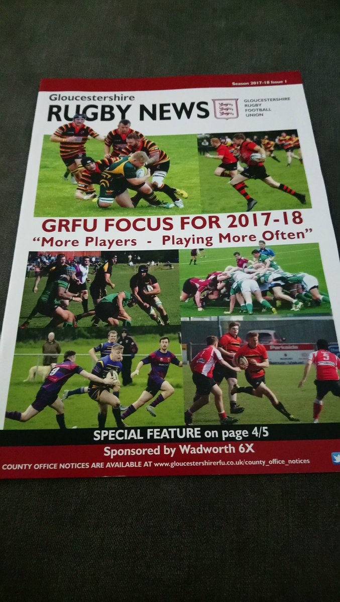 StSodbury's tweet photo. Hey, mums, dads, players and coaches I now have a few copies of the latest Gloucestershire rugby news. If your interested and want to have a look let me know. Thanks to @scobes1421 and @GloucsCountyRFU https://t.co/jRBLyk9pr9