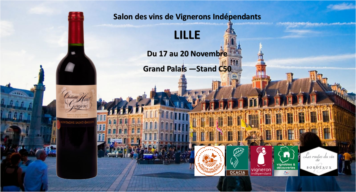 Demain le Salon des Vignerons Indépendants de #Lille ouvre ses portes. Rejoignez-nous sur le stand C50. #vin #dégustation
