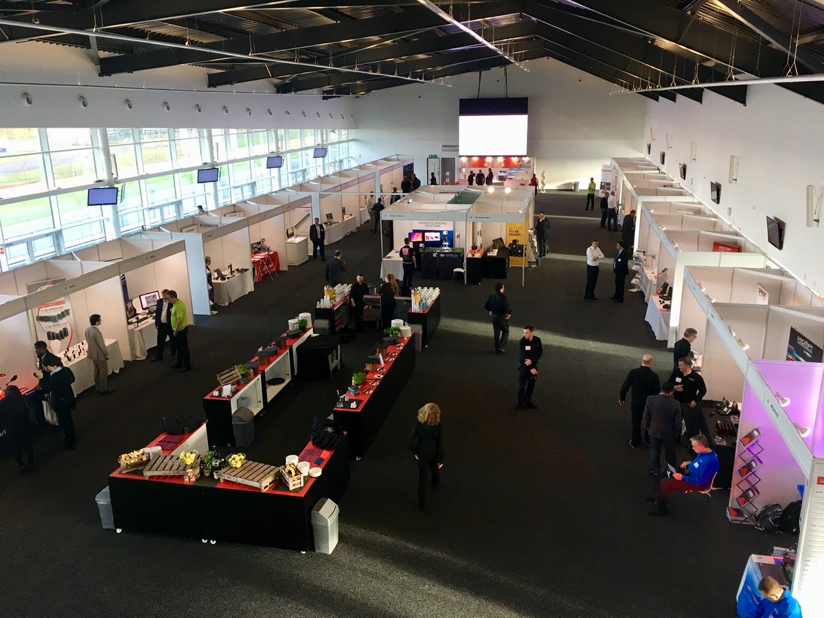 All set for the opening of @stemmerimaging  Machine Vision Technology Forum 2017 at <a href="/SilverstoneWing/">Silverstone Venues</a>. What a lovely team to work with! <a href="/Showlite/">Showlite</a>