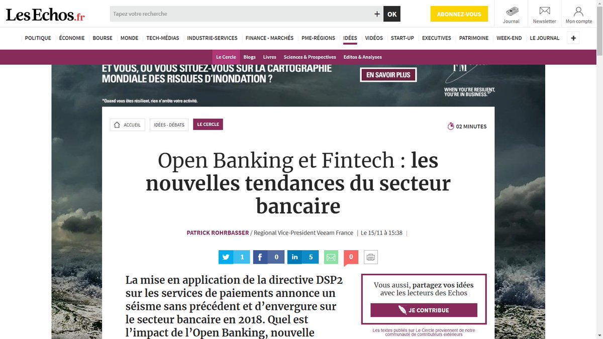 _Smartbees's tweet image. 🐝 @_Smartbees cité dans @LesEchos aux côtés de @yomoni_fr ! La révolution FinTech est en marche ! 🌊
lesechos.fr/idees-debats/c…
#fintech #Revolution