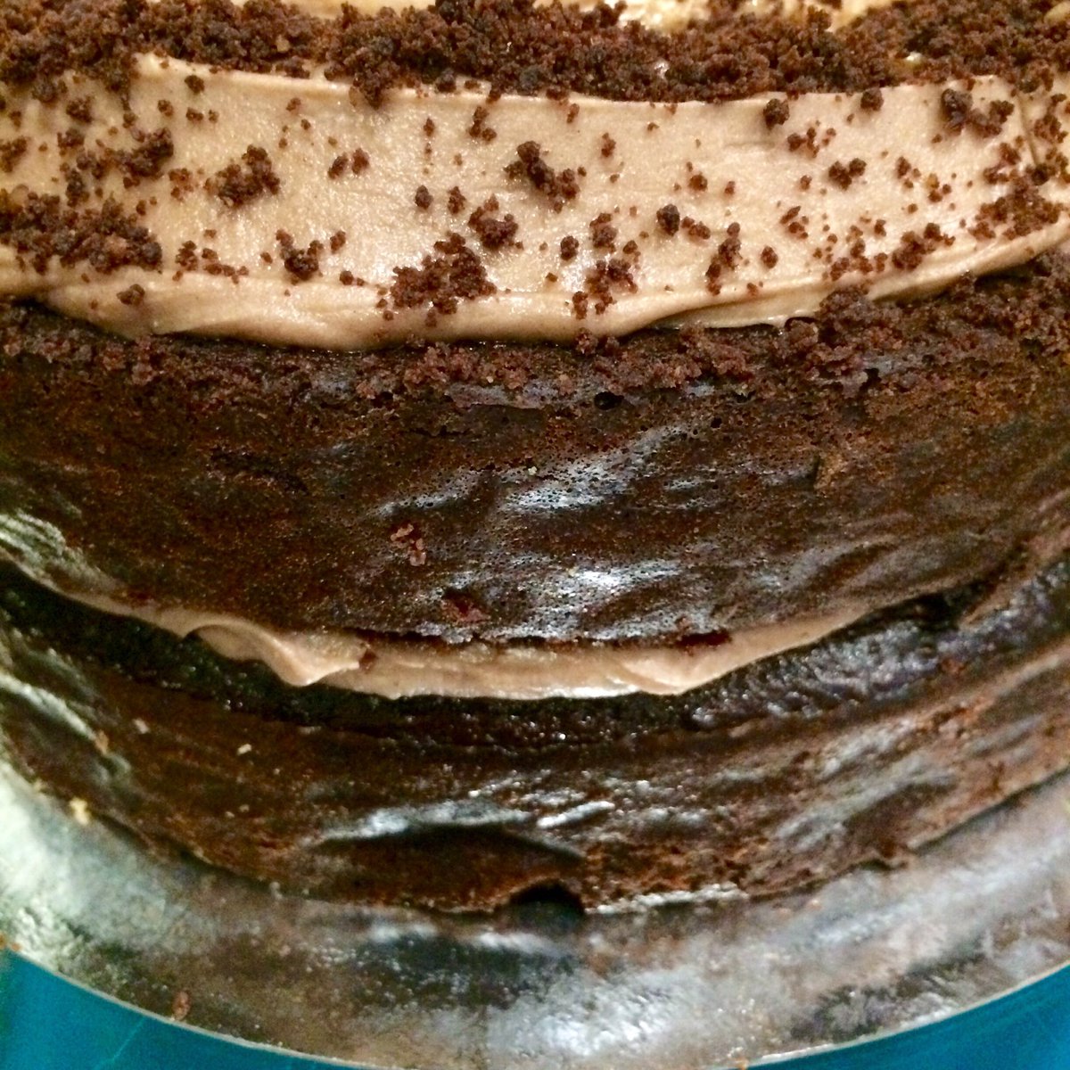 Chocolate &amp; Peanut Butter Cake; an indulgent Thursday treat! 🐸 #thesecretfrogcoffeeco